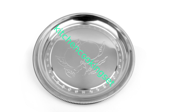 Groot Rond Roestvrij staaldienblad 0.45mm Dikte 410 # Langdurige Voedselrang