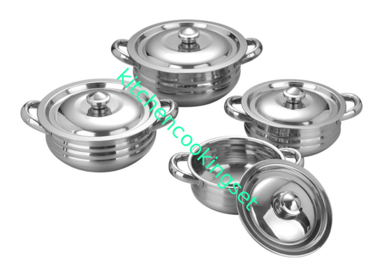 Mirror Finished Stainless Steel Pot Set , Heat Resistant Cooking Pan Set